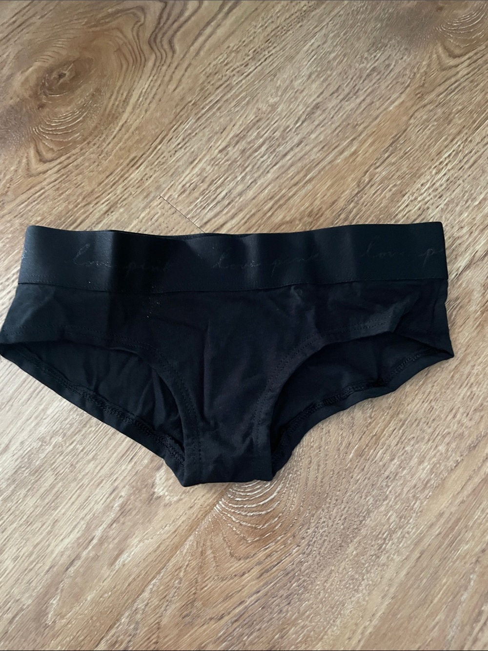 Victoria's Secret Black Low-Rise Bikini Panty